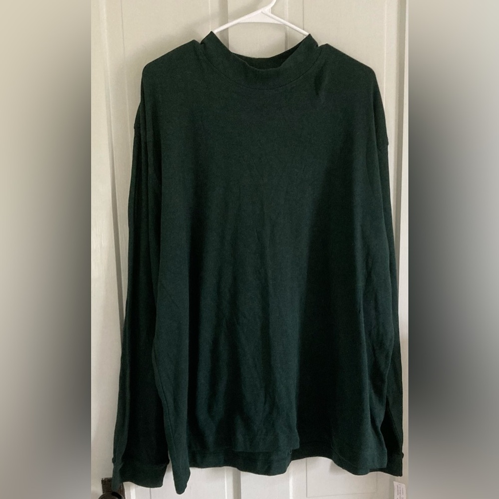 Men's Dark Green Long Sleeve Shirt
